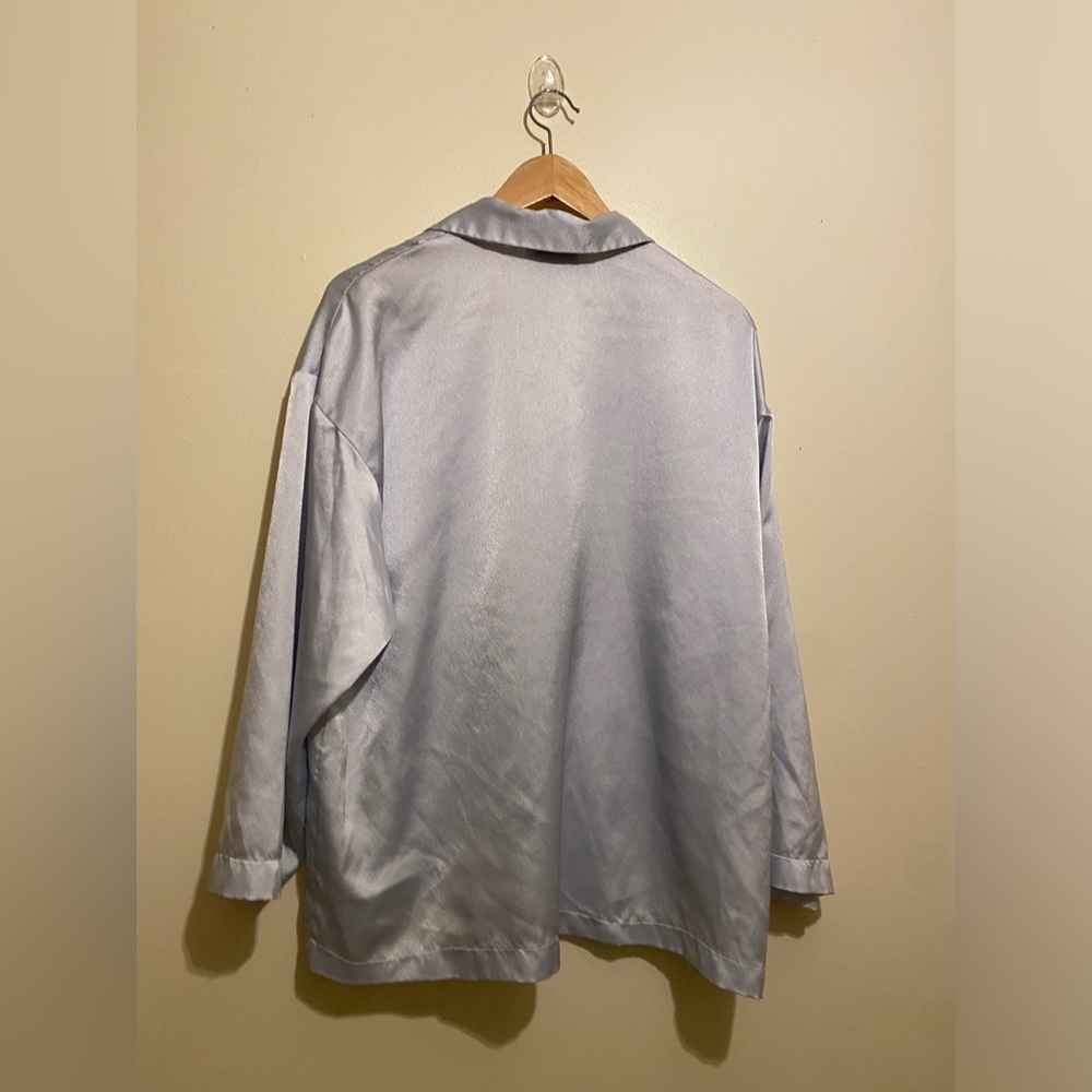 Christian Dior Vintyge Silky Gray Loungewear / Pajama Set Size M - Picture 3 of 15